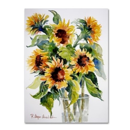 TRADEMARK FINE ART Rita Auerbach 'Sunflowers' Canvas Art, 35x47 ALI0738-C3547GG